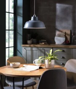 Habitat Core Metal Pendant Shade - Flint Grey 8 Habitat Core Metal Pendant Shade - Flint Grey -Home Furnishings Store 8938909 R Z004C