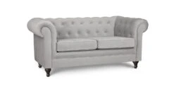 Habitat Chesterfield Velvet 2 Seater Sofa - Light Grey 16 Habitat Chesterfield Velvet 2 Seater Sofa - Light Grey -Home Furnishings Store 8954914 R Z002A