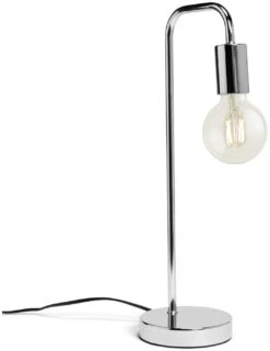 Habitat Rayner Steel LED Table Lamp - Chrome -Home Furnishings Store 8959328 R Z001C