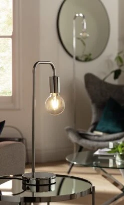 Habitat Rayner Steel LED Table Lamp - Chrome -Home Furnishings Store 8959328 R Z002C