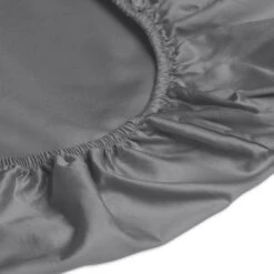 Habitat Egyptian Cotton 400TC Slate Grey Fitted Sheet-Double -Home Furnishings Store 8997081 R Z002A