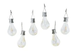 Garden By Sainsbury's Set Of 6 Solar Lightbulb Lanterns -Home Furnishings Store 9094873 R Z001C
