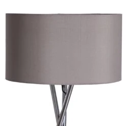 Habitat Tripod Floor Lamp - Grey And Chrome 16 Habitat Tripod Floor Lamp - Grey And Chrome -Home Furnishings Store 9132742 R Z005A