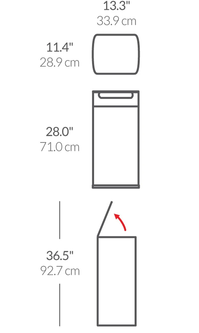 Simplehuman 30 Litre Touch Bar Stainless Steel Bin 7 Simplehuman 30 Litre Touch Bar Stainless Steel Bin - Image 5
