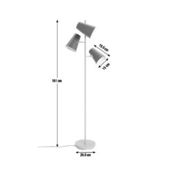 Habitat 3 Light Floor Lamp 19 Habitat 3 Light Floor Lamp -Home Furnishings Store 9168187 R Z001E