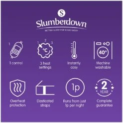 Slumberdown Essentials Electric Underblanket - Small Double -Home Furnishings Store 9169131 R Z009A