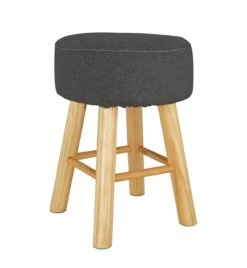 Habitat Sophie Small Fabric Stool - Charcoal 7 Habitat Sophie Small Fabric Stool - Charcoal -Home Furnishings Store 9178029 R Z002A