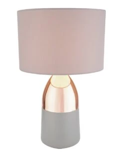 Habitat Pluto Touch Table Lamp - Copper & Grey -Home Furnishings Store 9179846 R Z002A