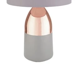 Habitat Pluto Touch Table Lamp - Copper & Grey -Home Furnishings Store 9179846 R Z003A