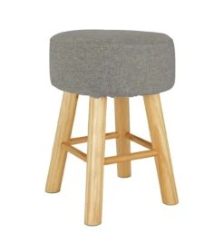 Habitat Sophie Small Fabric Stool - Light Grey 9 Habitat Sophie Small Fabric Stool - Light Grey -Home Furnishings Store 9180873 R Z002A