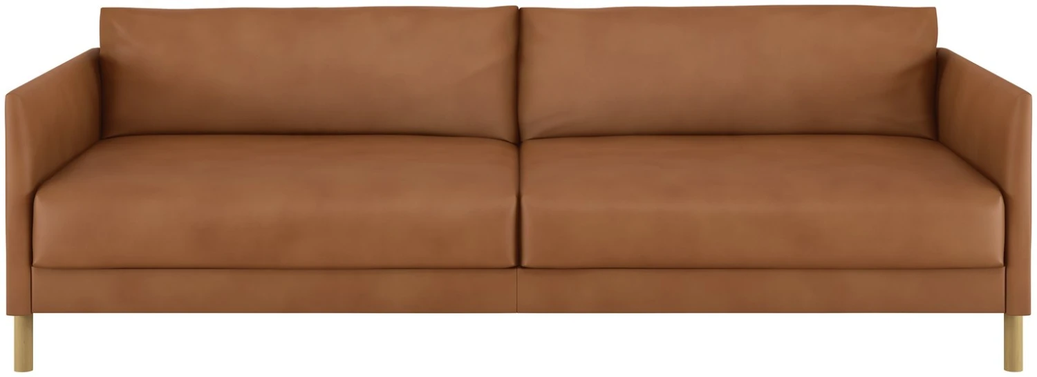 Habitat Hyde 3 Seater Leather Sofa Bed - Tan 3 Habitat Hyde 3 Seater Leather Sofa Bed - Tan