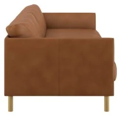 Habitat Hyde 3 Seater Leather Sofa Bed - Tan 16 Habitat Hyde 3 Seater Leather Sofa Bed - Tan -Home Furnishings Store 9185005 R Z004A