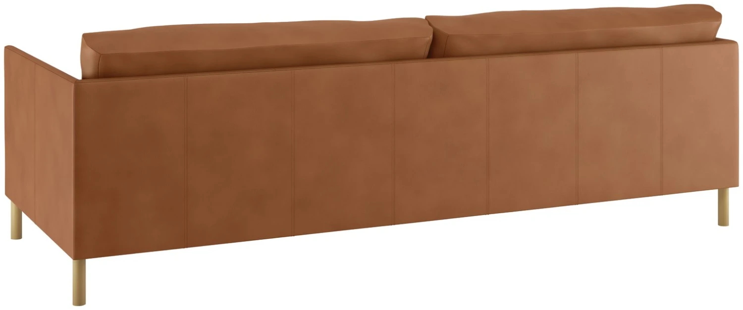 Habitat Hyde 3 Seater Leather Sofa Bed - Tan 8 Habitat Hyde 3 Seater Leather Sofa Bed - Tan - Image 6