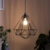 Habitat Kanso Wire Pendant Shade - Black -Home Furnishings Store 9199462 R Z001A