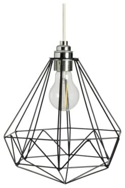 Habitat Kanso Wire Pendant Shade - Black -Home Furnishings Store 9199462 R Z001C