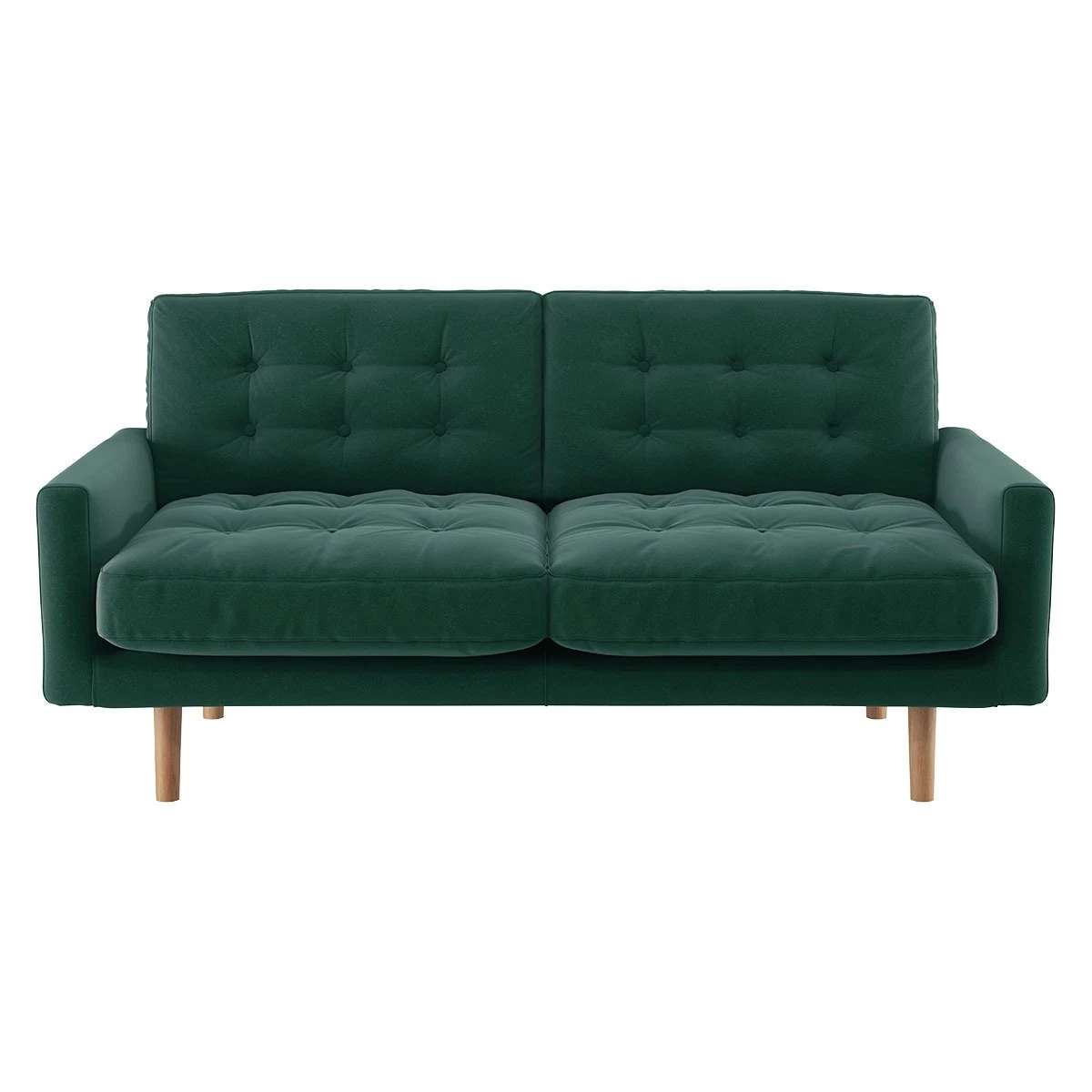 Habitat Fenner Velvet 2 Seater Sofa - Emerald 3 Habitat Fenner Velvet 2 Seater Sofa - Emerald