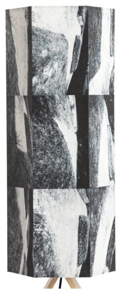 Habitat Whiteleaf Printed Column Floor Lamp - Black & White -Home Furnishings Store 9201910 R Z005A