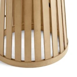 Habitat Achille Bamboo Table Lamp - Natural & White -Home Furnishings Store 9202256 R Z003A