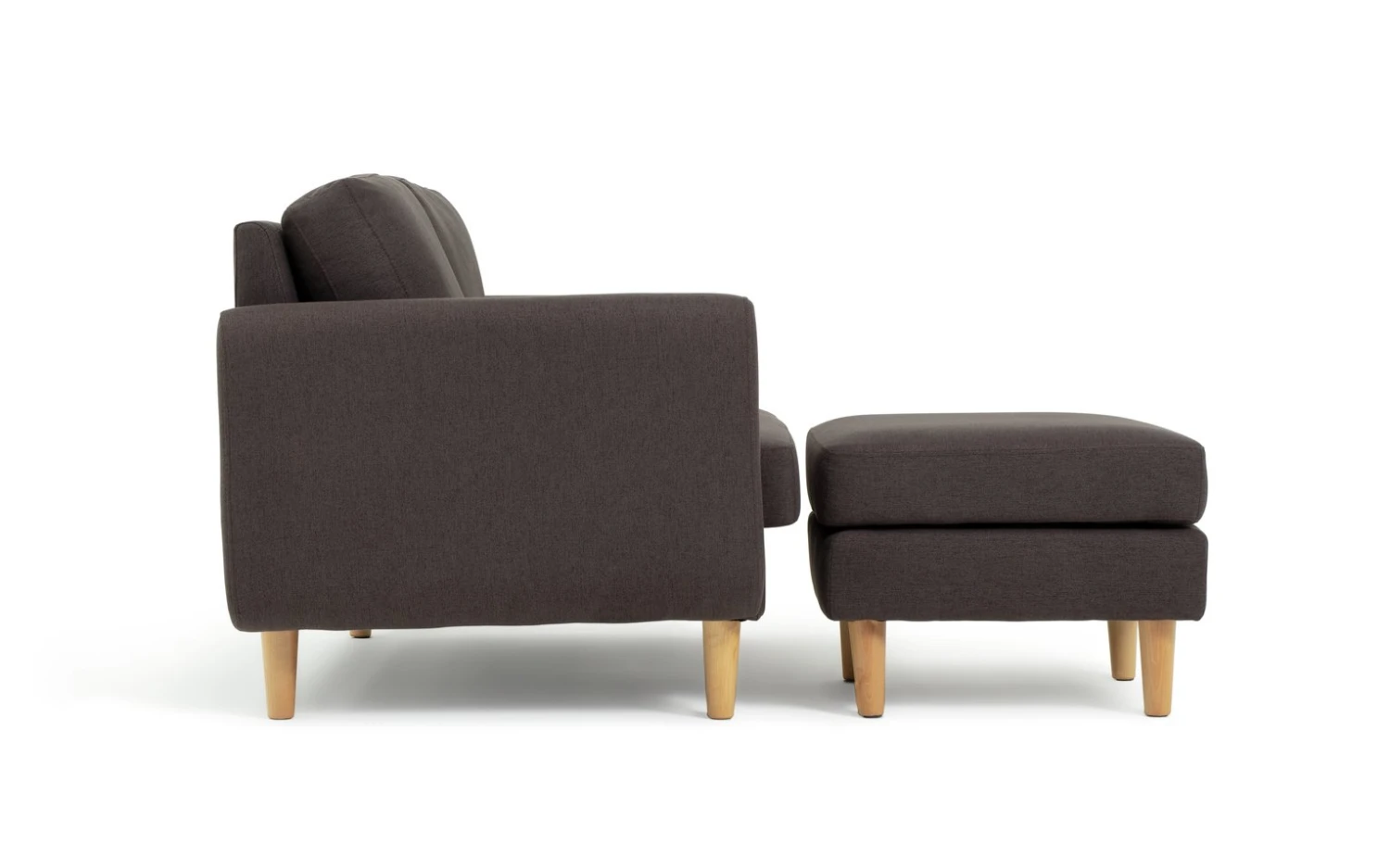 Habitat Remi Fabric 2 Seater Chaise Sofa In A Box - Charcoal 7 Habitat Remi Fabric 2 Seater Chaise Sofa In A Box - Charcoal - Image 5