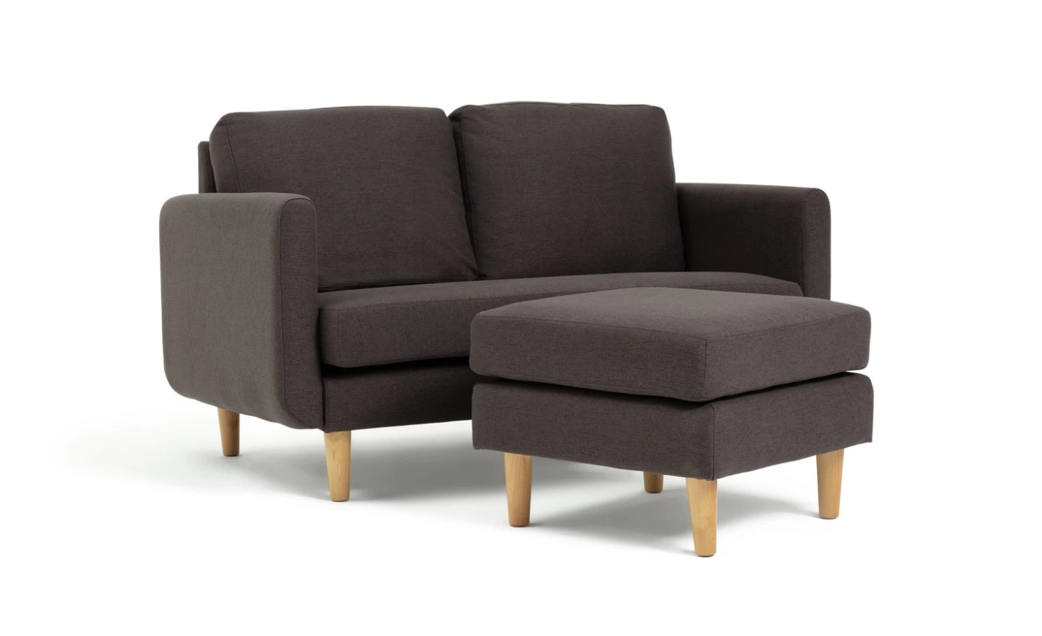 Habitat Remi Fabric 2 Seater Chaise Sofa In A Box - Charcoal 9 Habitat Remi Fabric 2 Seater Chaise Sofa In A Box - Charcoal - Image 7