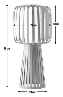Habitat Achille Bamboo Table Lamp - Walnut & White 12 Habitat Achille Bamboo Table Lamp - Walnut & White -Home Furnishings Store 9202414 R E001