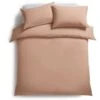 Habitat Stonewashed Cotton Plain Blush Bedding Set - Double -Home Furnishings Store 9209101 R Z001A