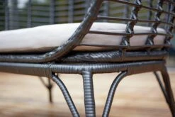 Habitat Kora 2 Seater Egg Bench - Black -Home Furnishings Store 9210822 R Z002C