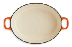 Habitat 4.7 Litre Cast Iron Oval Casserole Dish - Orange 10 Habitat 4.7 Litre Cast Iron Oval Casserole Dish - Orange -Home Furnishings Store 9212363 R Z002A