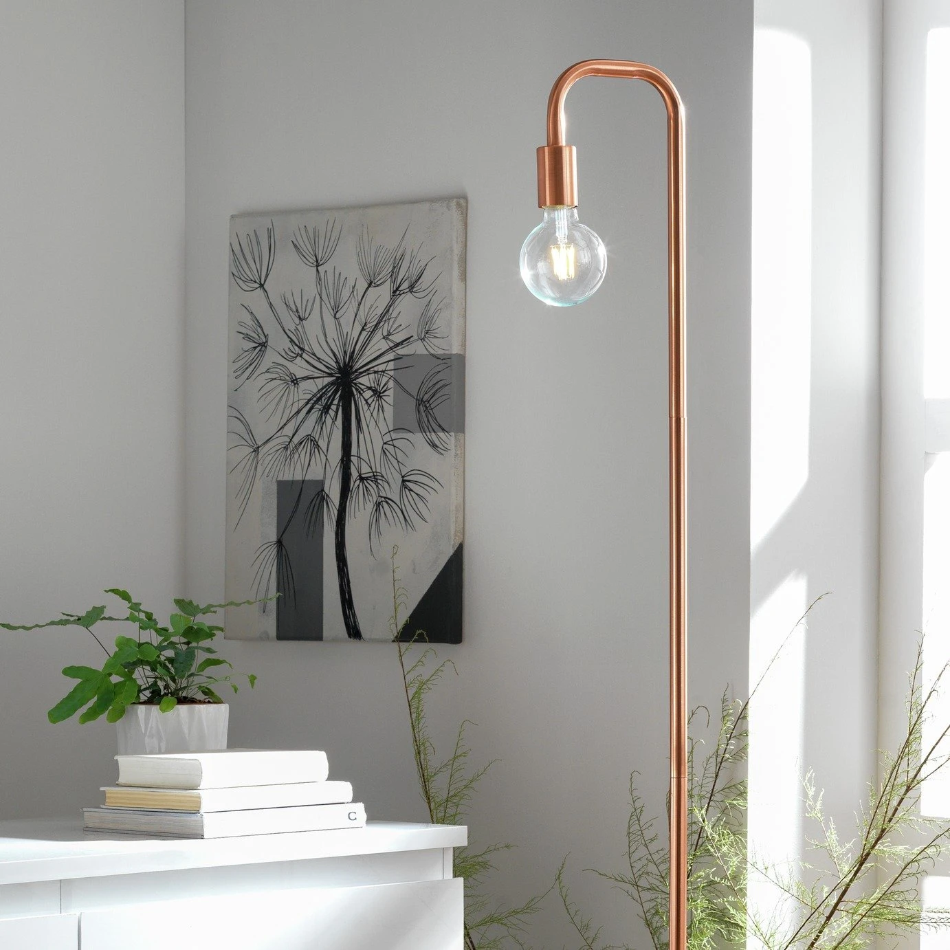 Habitat Rayner Floor Lamp - Rose Gold 3 Habitat Rayner Floor Lamp - Rose Gold