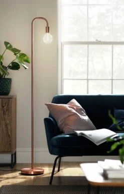 Habitat Rayner Floor Lamp - Rose Gold 21 Habitat Rayner Floor Lamp - Rose Gold -Home Furnishings Store 9222061 R Z003C