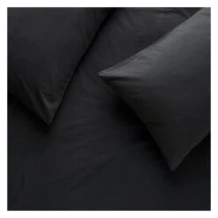 Habitat Washed Plain Charcoal Fitted Sheet - Double 7 Habitat Washed Plain Charcoal Fitted Sheet - Double -Home Furnishings Store 9230280 R Z002A