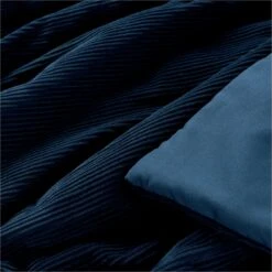 Habitat Studio Ribbed Throw - Navy Blue -Home Furnishings Store 9244001 R Z002A