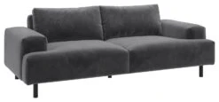 Habitat Julien Velvet 3 Seater Sofa - Grey -Home Furnishings Store 9301542 R Z008A