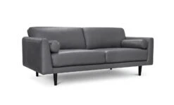 Habitat Jackson Leather 4 Seater Sofa - Grey -Home Furnishings Store 9303203 R Z002A