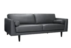 Habitat Jackson Leather 4 Seater Sofa - Grey -Home Furnishings Store 9303203 R Z004A