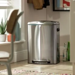 Habitat 40 Litre Recycling Bin - Stainless Steel -Home Furnishings Store 9307498 R Z001C