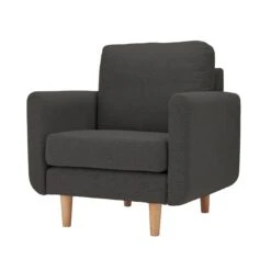 Habitat Remi Fabric Armchair In A Box - Charcoal 10 Habitat Remi Fabric Armchair In A Box - Charcoal -Home Furnishings Store 9308222 R Z004A