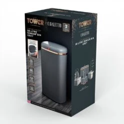 Tower 58 Liter Cavaletto Sensor Bin - Grey -Home Furnishings Store 9308899 R Z004A