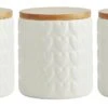 Habitat Set Of 3 Food Storage Heart Canisters -Home Furnishings Store 9310519 R Z001A