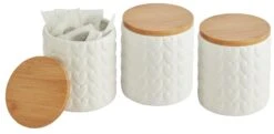 Habitat Set Of 3 Food Storage Heart Canisters 9 Habitat Set Of 3 Food Storage Heart Canisters -Home Furnishings Store 9310519 R Z004A
