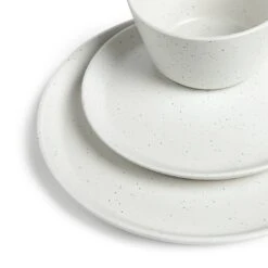 Habitat Addison 12 Piece Stoneware Dinner Set - White -Home Furnishings Store 9311453 R Z005A