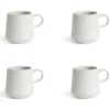 Habitat Addison Set Of 4 Speckled Mugs - White -Home Furnishings Store 9311594 R Z001A