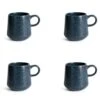Habitat Addison Set Of 4 Mugs - Blue -Home Furnishings Store 9311642 R Z001A