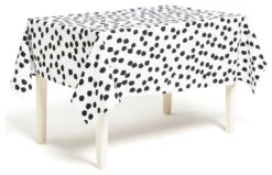 Habitat Spot Wipe Clean Cotton Table Cloth - White -Home Furnishings Store 9312074 R Z002A