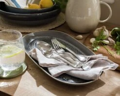 Habitat Evora 16 Piece Stainless Steel Cutlery Set - Satin -Home Furnishings Store 9321333 R Z001C