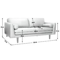 Habitat Jackson Leather 3 Seater Sofa - Tan -Home Furnishings Store 9335147 R E020