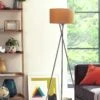 Habitat Tripod Floor Lamp - Mustard And Chrome -Home Furnishings Store 9336335 R Z001A