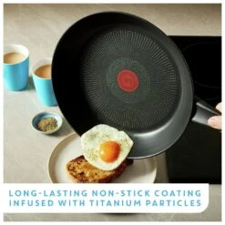 Tefal Jamie Oliver 24cm Non Stick Stainless Steel Frying Pan -Home Furnishings Store 9336373 R Z004A