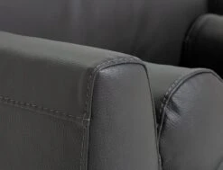 Habitat Jackson Leather Cuddle Chair - Grey -Home Furnishings Store 9338113 R Z005A