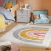Habitat Kids Rainbow Tufted Flatweave Cotton Rug -120x170cm -Home Furnishings Store 9338302 R Z001A